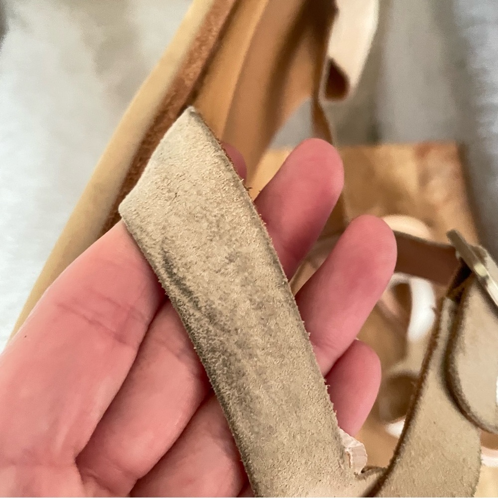 Kork-Ease Zukey T-Strap Leather Suede Sandals Size 9 - Picture 5 of 6